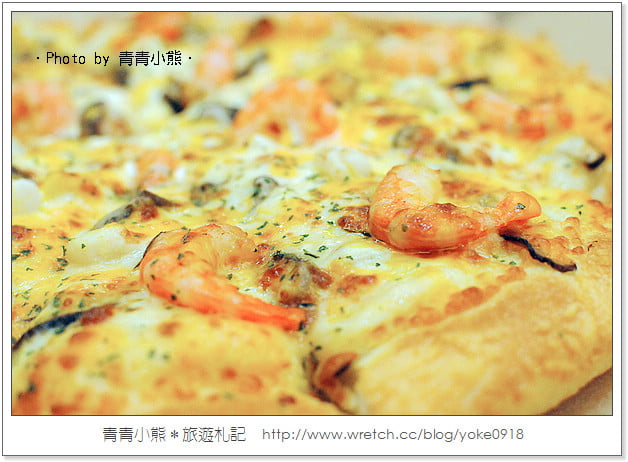 必勝客新口味-PizzaHut起司六重奏大蝦干貝Pizza @青青小熊＊旅遊札記