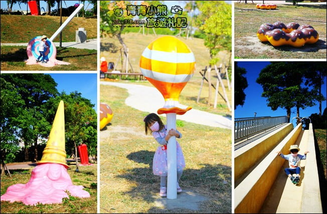 彰化景點》假日放風景點，巨大甜甜圈、冰淇淋~溜小孩拍照去 @青青小熊＊旅遊札記