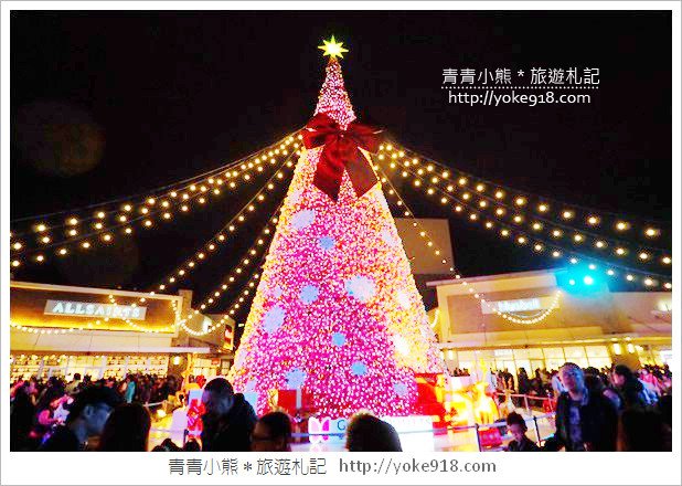 桃園華泰聖誕村》桃園outlet．華泰購物中心飄雪了~一起賞聖誕樹去 @青青小熊＊旅遊札記