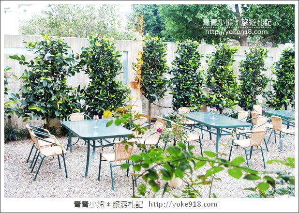 南投市景觀餐廳》米克諾斯花園餐廳．在歐風黃色小屋裡喝下午茶 @青青小熊＊旅遊札記