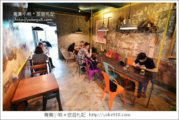 台南咖啡廳》ici cafe．台南早午餐推薦~走工業風的美式早午餐 @青青小熊＊旅遊札記
