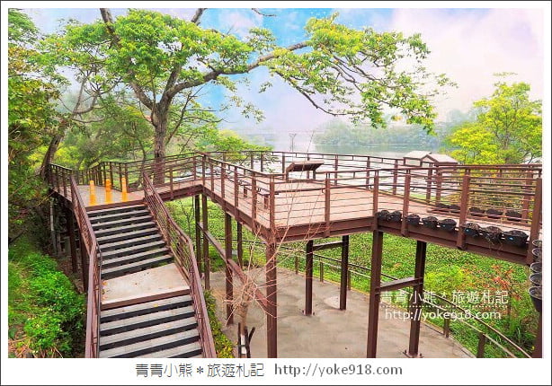 新竹景點》峨眉湖步道隱藏版3D彩繪．彷彿悠游在漂漂河中 @青青小熊＊旅遊札記