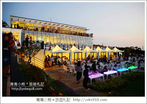 新竹湖口夜景餐廳》夏季三角 景觀咖啡廳．最新亮點一起來賞夕陽看夜景 @青青小熊＊旅遊札記