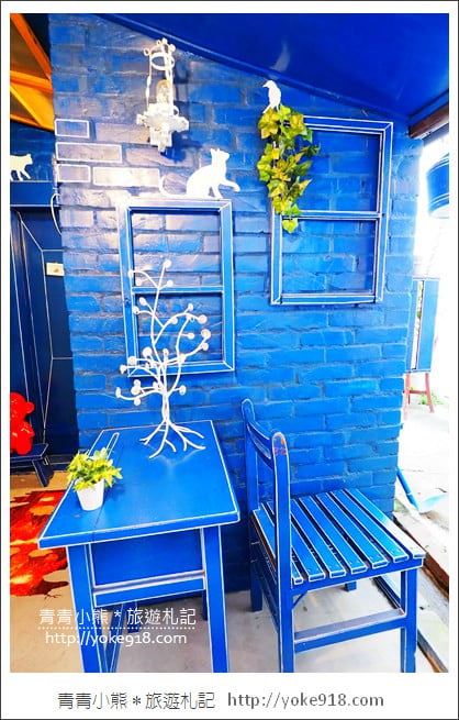 彰化景點》伯公廟口麵線糊．迷你版藍晒圖~復古食堂好有趣 @青青小熊＊旅遊札記