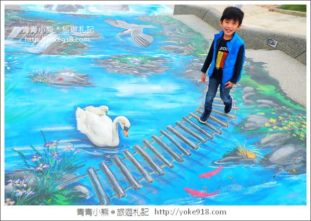 台中景點》梧棲頂魚寮公園．3D海洋彩繪&#038;大鯨魚出沒 @青青小熊＊旅遊札記