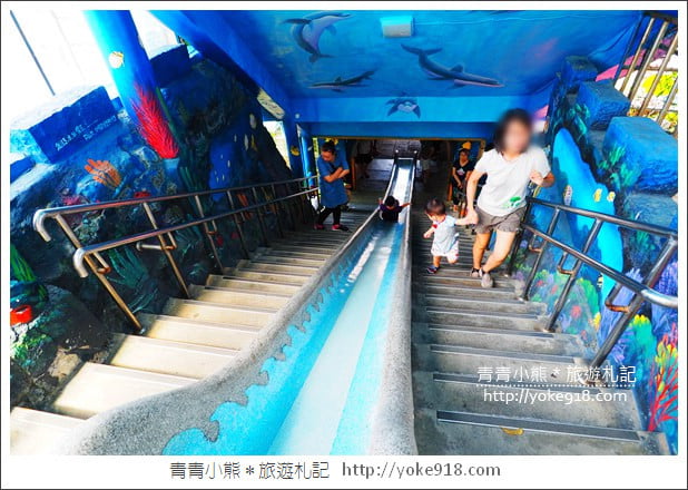 新北瑞芳景點》濂洞國小溜滑梯．超長的海洋3D彩繪溜滑梯好刺激 @青青小熊＊旅遊札記
