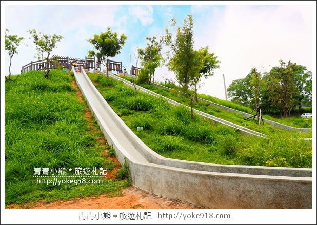 台中大雅景點》中科公園溜滑梯．超長的磨石子溜滑梯~親子同遊去 @青青小熊＊旅遊札記