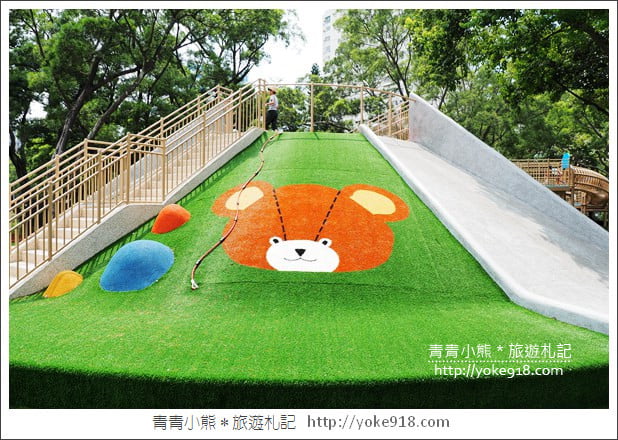 新北市新景點》林口小熊公園．以小熊為主題的公園~兒童共融遊戲場超好玩 @青青小熊＊旅遊札記
