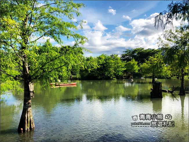 花蓮景點》松湖驛站．吉安迷你版雲山水~美麗的湖畔風光，餵魚、吃美食去 @青青小熊＊旅遊札記