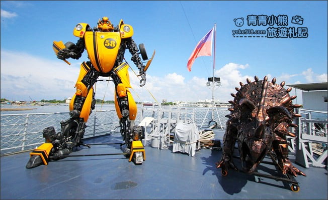 台南景點》安平鋼鐵機器人創作特展．定情碼頭德陽艦園區(開放至2021/6月) @青青小熊＊旅遊札記