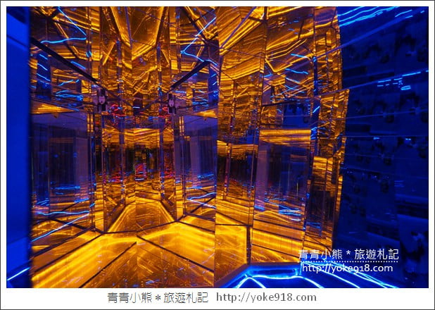 彰化鹿港景點》玻璃館黃金隧道．就像走入電影科幻場景，非常好拍 @青青小熊＊旅遊札記