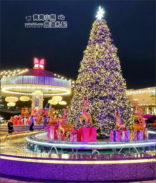 桃園景點》2020華泰耶誕城．巨大禮物盒子、聖誕樹、歐風街道~一起來華泰感受浪漫氣息 @青青小熊＊旅遊札記