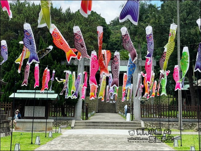 桃園景點》鯉魚流光祭開跑．秒飛日本鯉魚祭就在桃園最美神社 @青青小熊＊旅遊札記