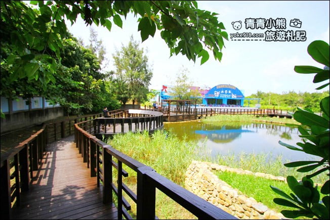 雲林景點》口湖遊客中心．巨大繽紛的海將軍，餵魚散步去 @青青小熊＊旅遊札記