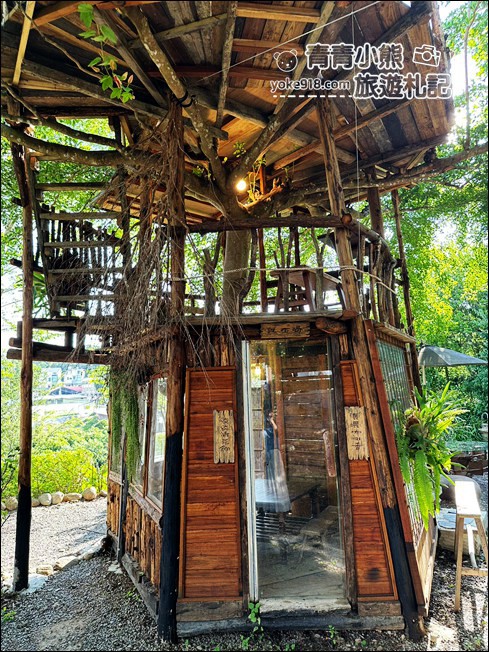 南投景點》埔里嫁婆咖啡，三層樓童話樹屋~有著不一樣的味道的咖啡廳 @青青小熊＊旅遊札記